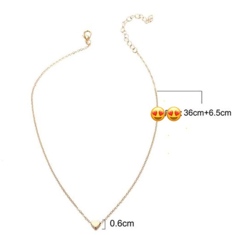 🆕Dainty Gold Heart Necklace - Picture 2 of 3